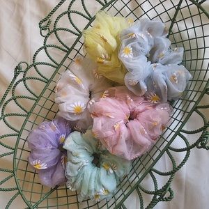 Pack of 3 Handmade Scrunchies, Hair Ties